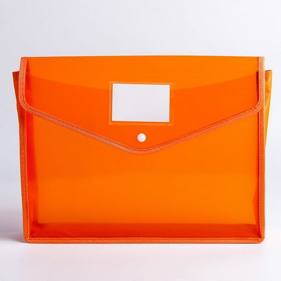 Namzi-b Expanding File Folder Document Organizer with Button, Waterproof Transparent Document Bag, Letter A4 Expandable File Folder for Home Office Organization,3 Pack