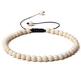thumbnail image 1 of Namzi-b Handmade Beaded Bracelet, Suitable for Both Men and Women, 4mm Fine Beaded Bracelet Woven Adjustable Natural Stone Beaded Handmade Bracelet (Yellow White), 1 of 1