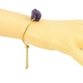 thumbnail image 1 of Namzi-b Handmade Beaded Bracelet, Suitable for Men and Women, Natural Stone Mixed Irregular Stone Bracelet Handmade Push Pull Adjustable Bracelet (Purple), 1 of 1