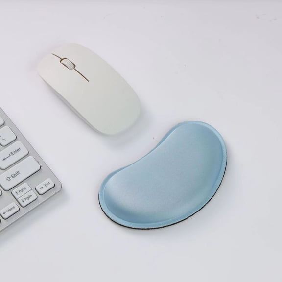 Namzi-b Mouse Wrist Rest, Ergonomic Memory Foam Mouse Wrist Support, Hand Rest Pad Cushion for Gaming, Office, Computer, Laptop, Wireless Mouse, Men, Women, Pain Relief & Easy Typing, Blue