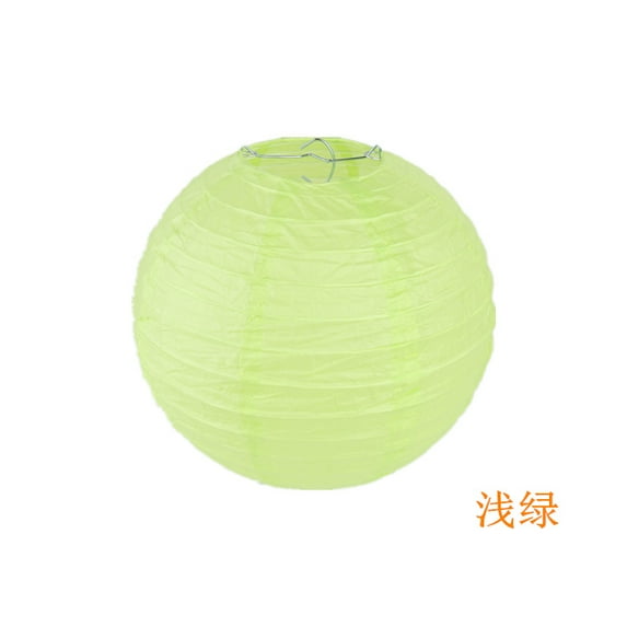 Namzi-b Paper Lanterns Decorative, Hanging Paper Lanterns Lanterns Indoor Outdoor for Home Lamps，Party,Event Decoration（Light green，6pcs）