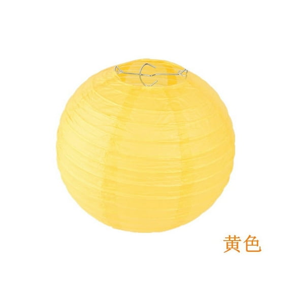 Namzi-b Paper Lanterns Decorative, Hanging Paper Lanterns Lanterns Indoor Outdoor for Home Lamps，Party,Event Decoration（yellow，6pcs）