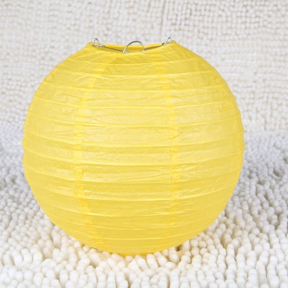 Namzi-b Paper Lanterns Decorative, Hanging Paper Lanterns Lanterns Indoor Outdoor for Home Lamps，Party,Event Decoration（yellow，6pcs）