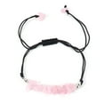 thumbnail image 1 of Namzi-b handmade beaded bracelet, suitable for both men and women, hand woven natural gravel crystal bracelet with adjustable rope (pink), 1 of 1