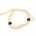 thumbnail image 1 of Namzi-b handmade beaded bracelet, suitable for both men and women, hand woven mesh bag bracelet with adjustable and stretchable natural stone mesh bag bracelet (light khaki color), 1 of 1
