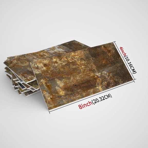 Namzi-b vintage foam pe wall sticker self-adhesive bedroom living room decoration waterproof home decoration wallpaper (brown, 32 pieces)