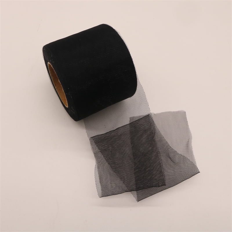 Namzi black Craft Ribbon, 2 Rolls Ribbon for Bows, Polyester Ribbon 6CM x 25yd (2.36in x 900in), Ideal for DIY Crafts & Gift Wrapping