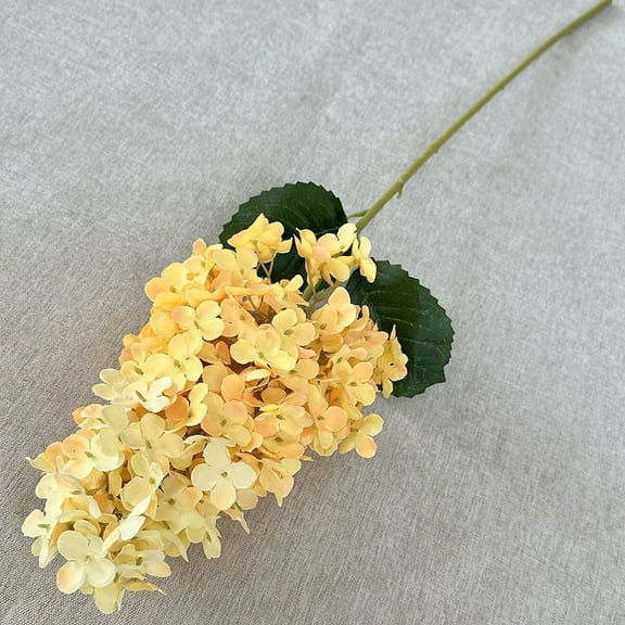 Namzi cone-shaped hydrangea shrubs, spring flowers, green plants, and home decor 86cm long (yellow)