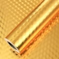 thumbnail image 1 of Namzi embossed kitchen wallpaper self-adhesive thickened cabinet moisture-proof and waterproof aluminum foil paper kitchen high temperature and oil resistant wallpaper (gold, 0.4m * 10m), 1 of 4