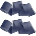 thumbnail image 1 of Namzi gifts, flowers, gift box packaging ribbons, hand torn raw edge chiffon ribbons, hand held flower tassels, ribbon bow decoration silk cloth strips (dark blue), 1 of 2