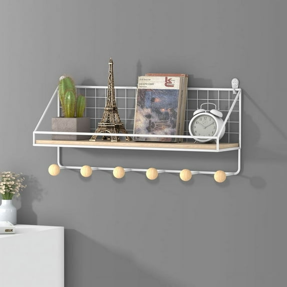 Namzi nail board rack set, metal bracket, display wall organizer, office garage workbench storage tray (white, style 2)