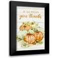 thumbnail image 1 of Nan 10x14 Black Modern Framed Museum Art Print Titled - In All Things Give Thanks, 1 of 5