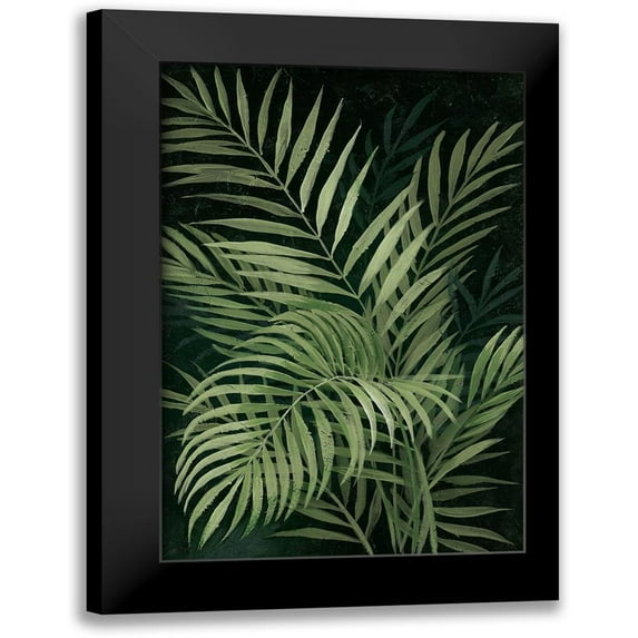 Nan 11x14 Black Modern Framed Museum Art Print Titled - Island Dream Palms II