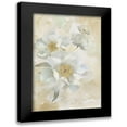 thumbnail image 1 of Nan 11x14 Black Modern Framed Museum Art Print Titled - Soft Peonies I, 1 of 5