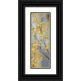thumbnail image 1 of Nan 11x24 Black Ornate Wood Framed with Double Matting Museum Art Print Titled - Forsythia Garden II, 1 of 4