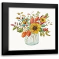 thumbnail image 1 of Nan 12x12 Black Modern Framed Museum Art Print Titled - Autumn Fresh II, 1 of 5
