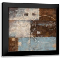 Nan 12x12 Black Modern Framed Museum Art Print Titled - Double Vision II