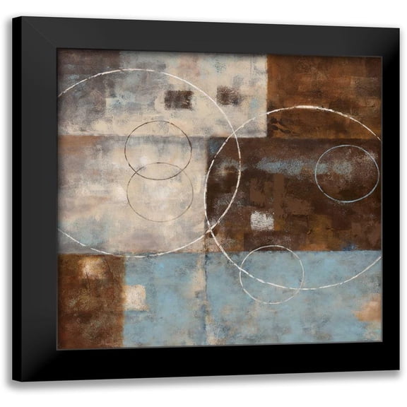 Nan 12x12 Black Modern Framed Museum Art Print Titled - Double Vision II