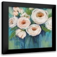 thumbnail image 1 of Nan 12x12 Black Modern Framed Museum Art Print Titled - Flower Power, 1 of 5