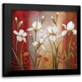 thumbnail image 1 of Nan 12x12 Black Modern Framed Museum Art Print Titled - Iris In Summer Rain, 1 of 5