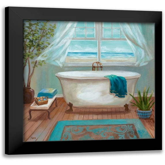 Nan 12x12 Black Modern Framed Museum Art Print Titled - Soft Breeze I