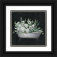 thumbnail image 1 of Nan 12x12 Black Ornate Wood Framed with Double Matting Museum Art Print Titled - Bathtub Floral I, 1 of 4