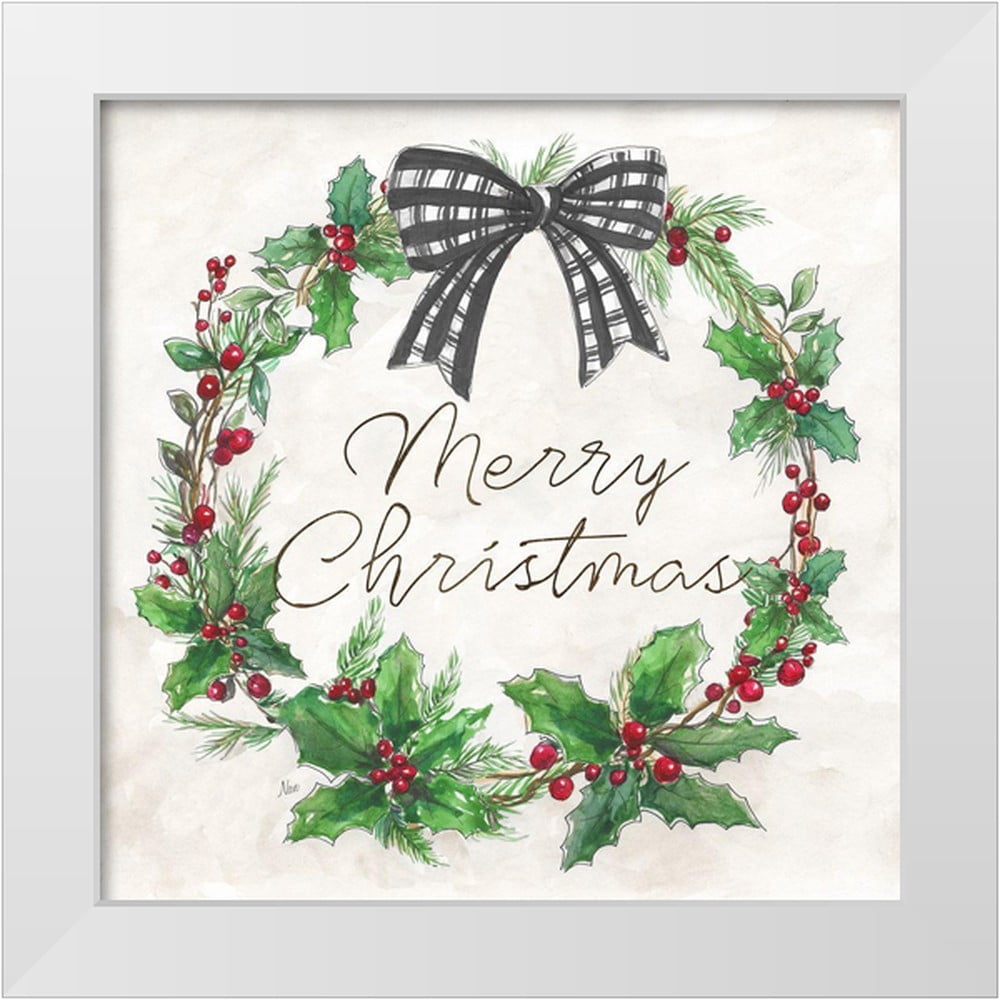 nan-12x12-white-modern-wood-framed-museum-art-print-titled-berry-christmas-wreath-walmart-com