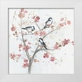thumbnail image 1 of Nan 12x12 White Modern Wood Framed Museum Art Print Titled - Chickadees In Spring I, 1 of 4