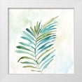thumbnail image 1 of Nan 12x12 White Modern Wood Framed Museum Art Print Titled - Tropical Leaf I, 1 of 4