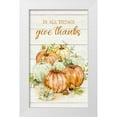 thumbnail image 1 of Nan 12x18 White Modern Wood Framed Museum Art Print Titled - In All Things Give Thanks, 1 of 4