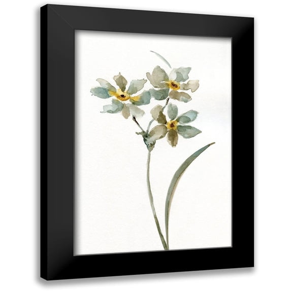 Nan 13x18 Black Modern Framed Museum Art Print Titled - Neutral Botanical I