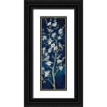 thumbnail image 1 of Nan 13x32 Black Ornate Wood Framed with Double Matting Museum Art Print Titled - Indigo Spring II, 1 of 4