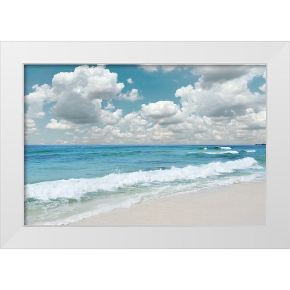 Nan 14x11 White Modern Wood Framed Museum Art Print Titled - Beach Bliss
