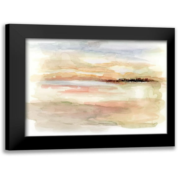 Nan 14x12 Black Modern Framed Museum Art Print Titled - Dreamy Desert