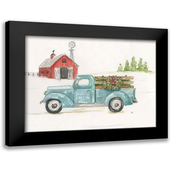 Nan 14x12 Black Modern Framed Museum Art Print Titled - Frosty Meadow Farms