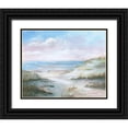 thumbnail image 1 of Nan 14x12 Black Ornate Wood Framed with Double Matting Museum Art Print Titled - Seaside Dunes, 1 of 4