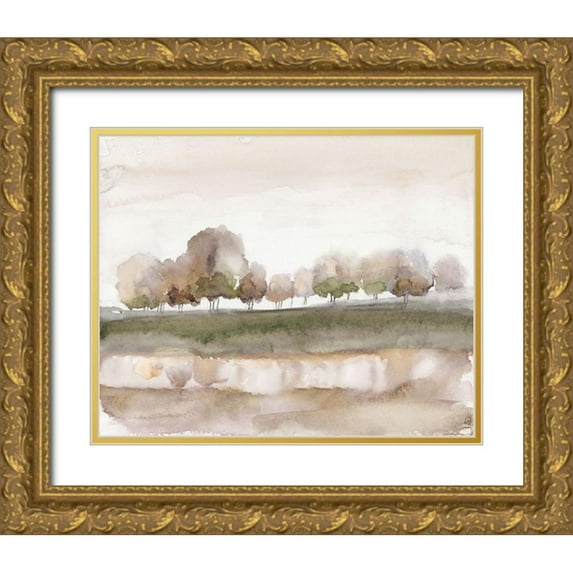 Nan 14x12 Gold Ornate Wood Framed with Double Matting Museum Art Print Titled - Soft Welcome Sprint