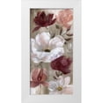 thumbnail image 1 of Nan 14x24 White Modern Wood Framed Museum Art Print Titled - Transient Garden Reds I, 1 of 4