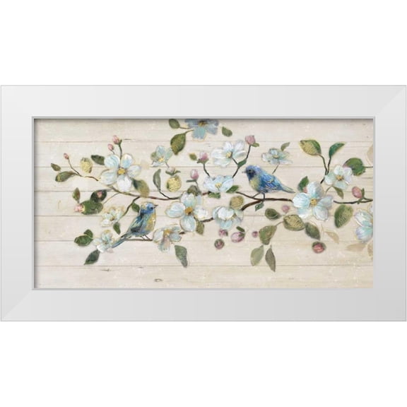 Nan 14x9 White Modern Wood Framed Museum Art Print Titled - Shiplap Duet
