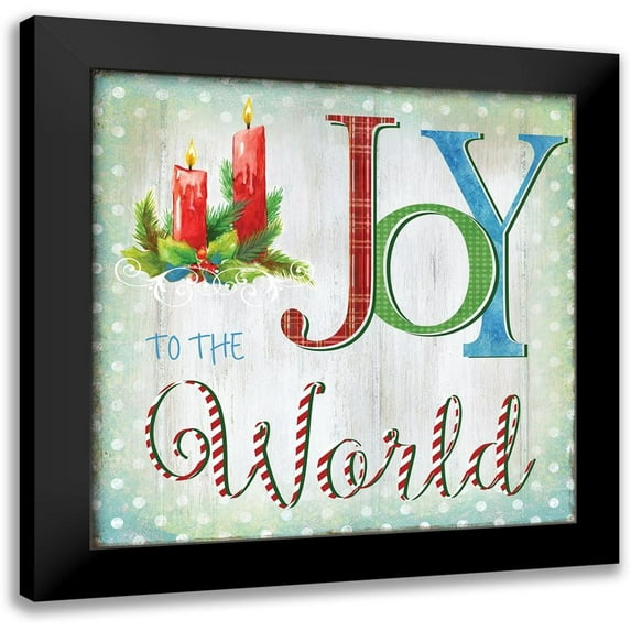 Nan 15x15 Black Modern Framed Museum Art Print Titled - Candle Joy