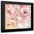 thumbnail image 1 of Nan 15x15 Black Modern Framed Museum Art Print Titled - Contemporary Peonies I, 1 of 5