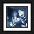 thumbnail image 1 of Nan 15x15 Black Ornate Wood Framed with Double Matting Museum Art Print Titled - Natures Indigo I, 1 of 4