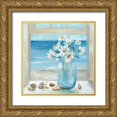 thumbnail image 1 of Nan 15x15 Gold Ornate Wood Framed with Double Matting Museum Art Print Titled - Coastal Breeze, 1 of 4