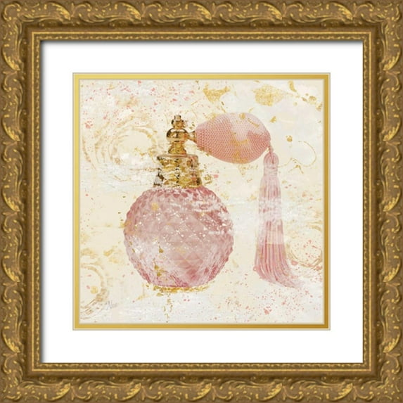 Nan 15x15 Gold Ornate Wood Framed with Double Matting Museum Art Print Titled - Femininity IV