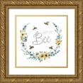 thumbnail image 1 of Nan 15x15 Gold Ornate Wood Framed with Double Matting Museum Art Print Titled - Let it Bee, 1 of 4