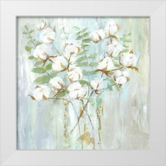 Nan 15x15 White Modern Wood Framed Museum Art Print Titled - Contemporary Cotton