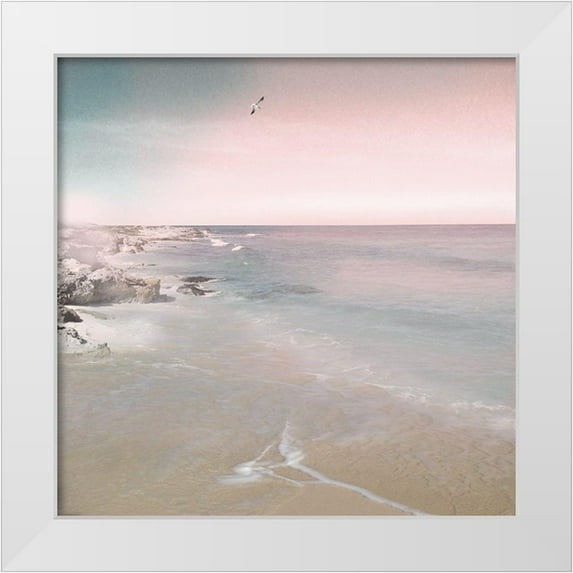Nan 15x15 White Modern Wood Framed Museum Art Print Titled - Evening Flight
