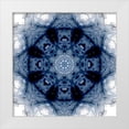 thumbnail image 1 of Nan 15x15 White Modern Wood Framed Museum Art Print Titled - Indigo Kaleidoscope II, 1 of 4