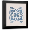 thumbnail image 1 of Nan 15x18 Black Modern Framed Museum Art Print Titled - Monochrome Terra Mesa Tile II, 1 of 5