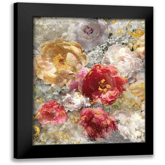 Nan 15x18 Black Modern Framed Museum Art Print Titled - Roses Everlasting I